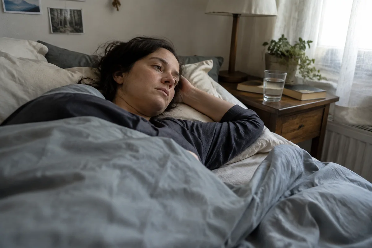 Fatigue après un burn-out, une personne se repose dans une chambre calme